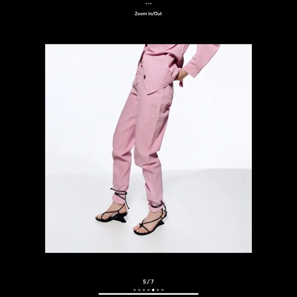 NWT Zara black wedge sandals - Picture 2 of 9